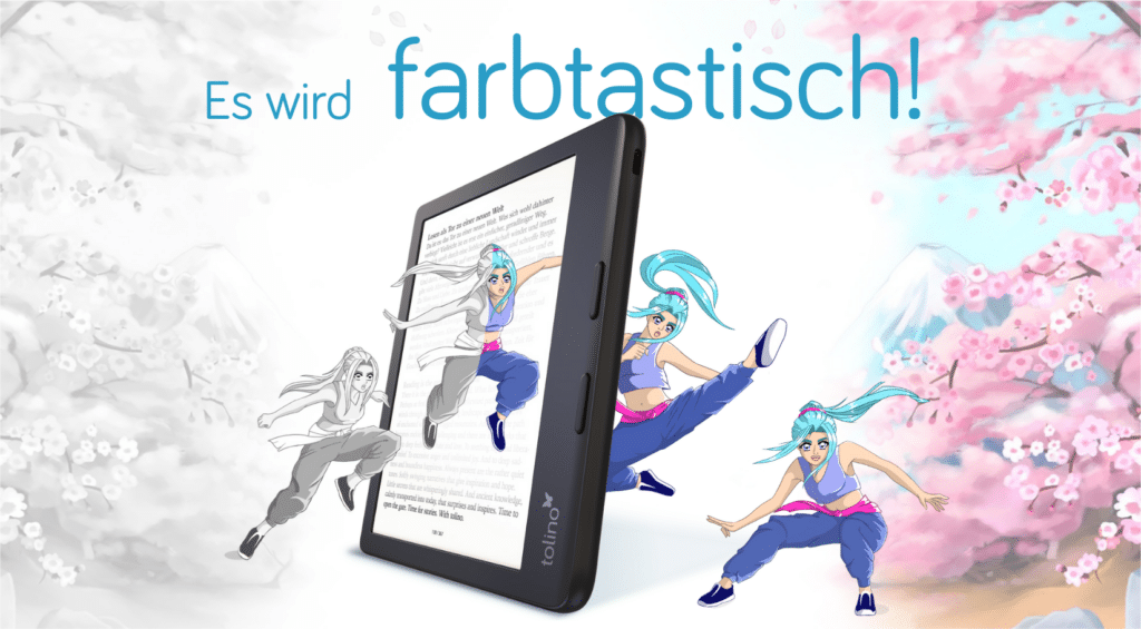 tolino Kampagne zu den neuen tolino Geräten mit dem Motiv Manga - image