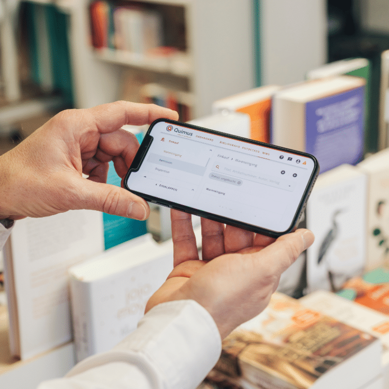 Quimus eBuch edition auf Smartphone mobil genutzt